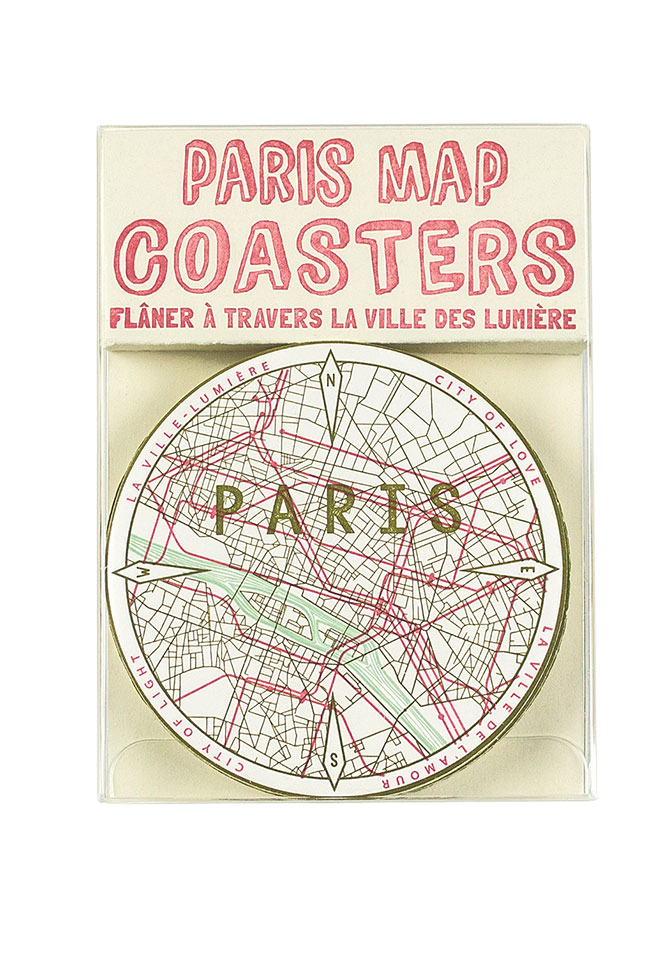 Paris Map Coasters