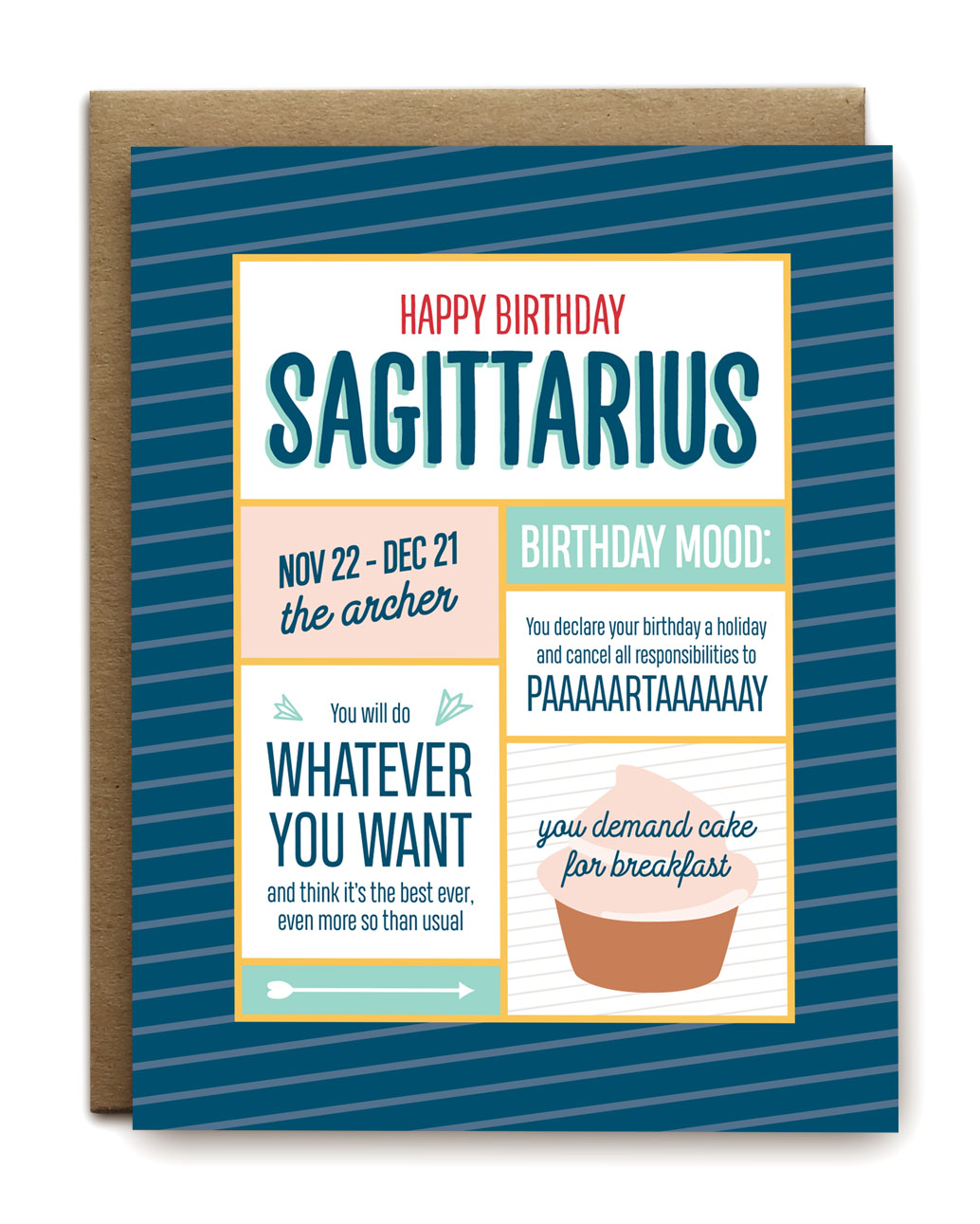 Sagittarius Birthday Card 
															/ I'll Know It When I See It							