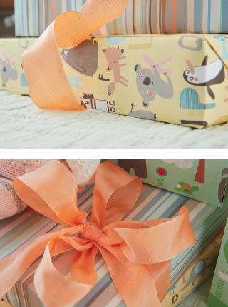 Baby giftwarp from The Gift Wrap Company Spring 2020