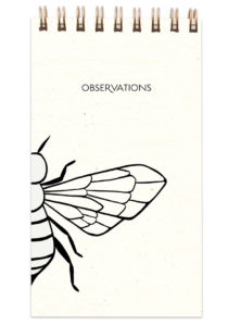 Letterpressed Bee Reporter Notebook by Lake Erie Design Co.