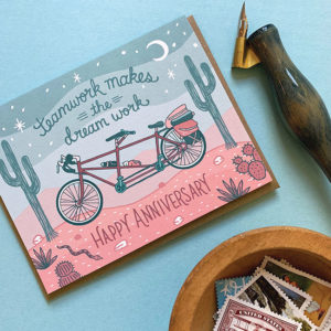 Tandem Bike Anniversary Card from Noteworthy Paper & Press
