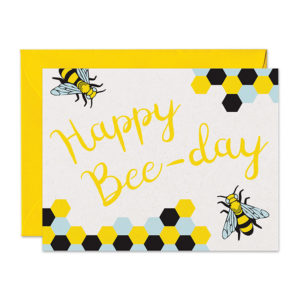 Happy Bee-Day Card from Warren Tales.