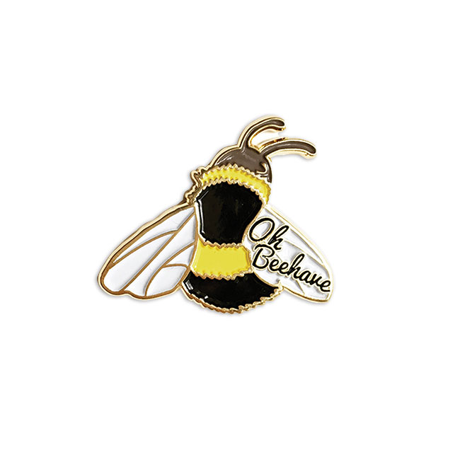 Oh Beehave Enamel Pin