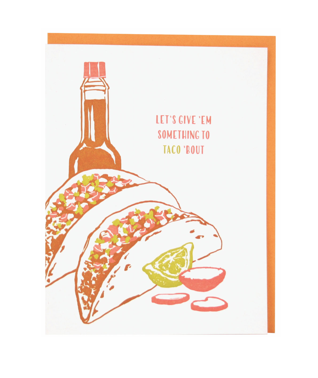 Letterpressed Tacos Love Card 
															/ Smudge Ink							