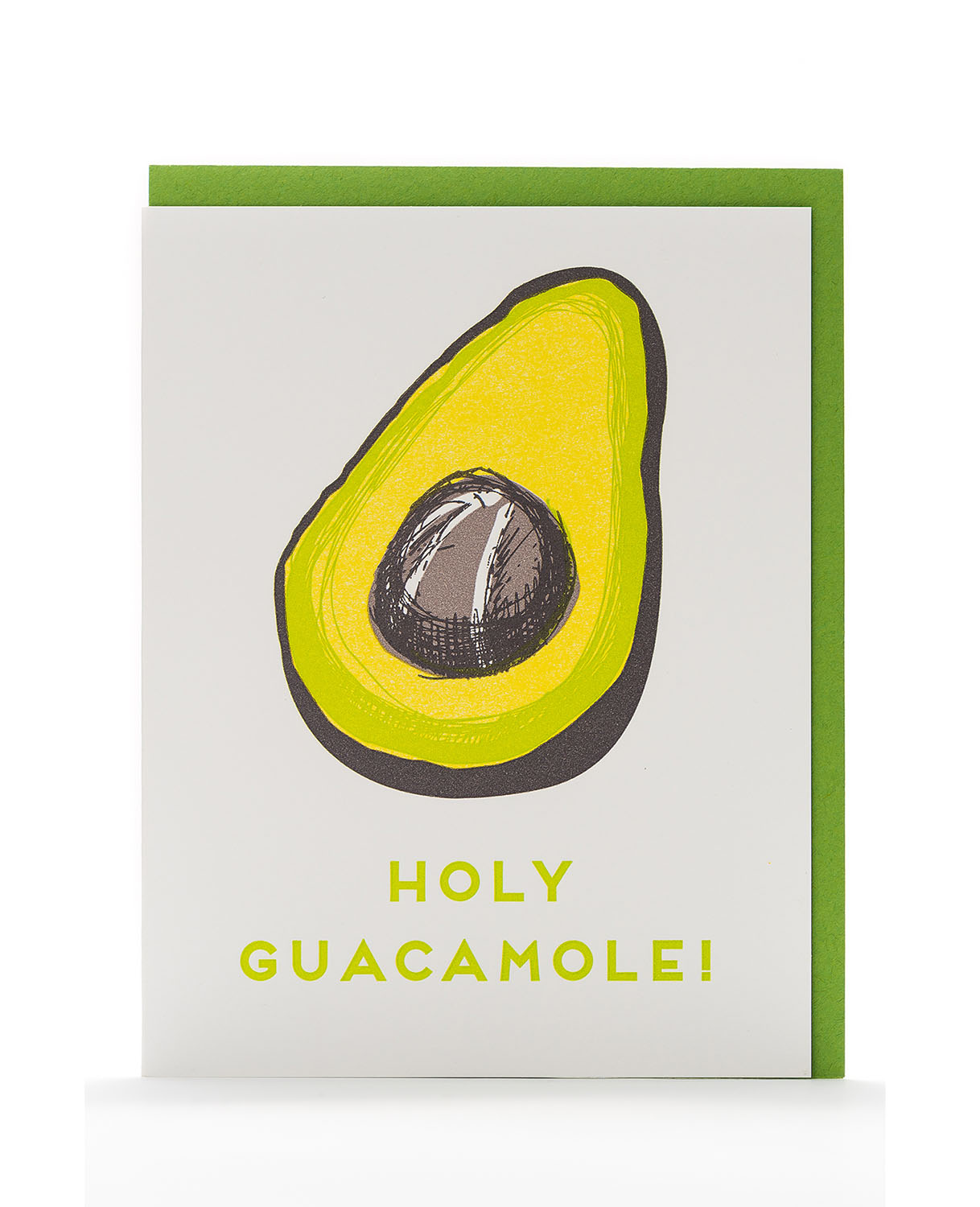 Letterpressed Holy Guacamole Card 
															/ Porchlight Press							