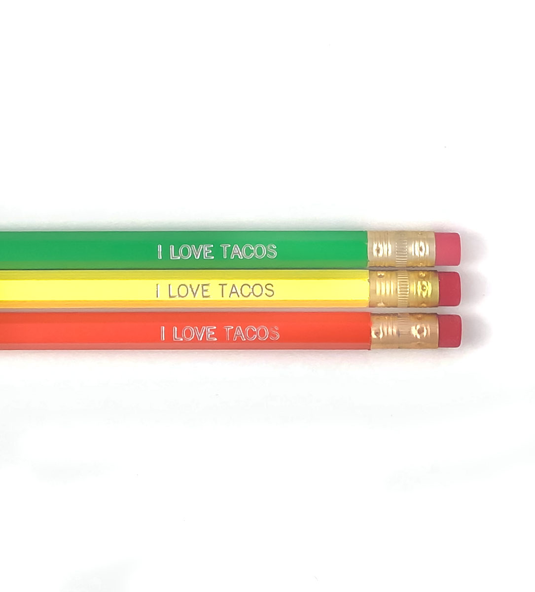 I Love Tacos Pencil Set 
															/ Grey Street Paper							