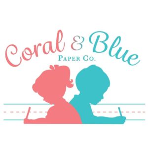 Coral & Blue Paper Co. logo