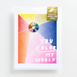 You Color My World card from Yellow Owl Workshop
