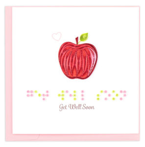 Get Well Soon Card from Quilling Card's Braille Collection