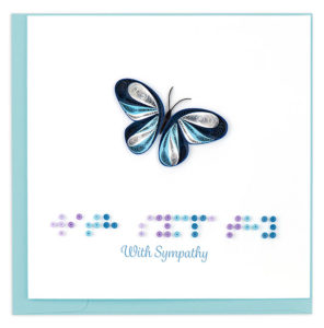 Sympathy Card from Quilling Card's Braille Collection