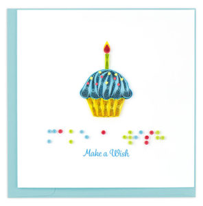Make A Wish card Quilling Card's Braille Collection