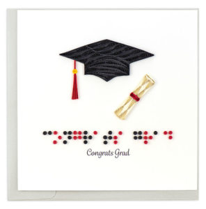 Congratulations Grad Card from Quilling Card's Braille Collection