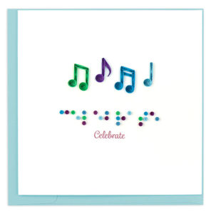 Celebrate Card from Quilling Card's Braille Collection