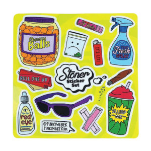 Stoner Sticker Set by Pinky Weber.
