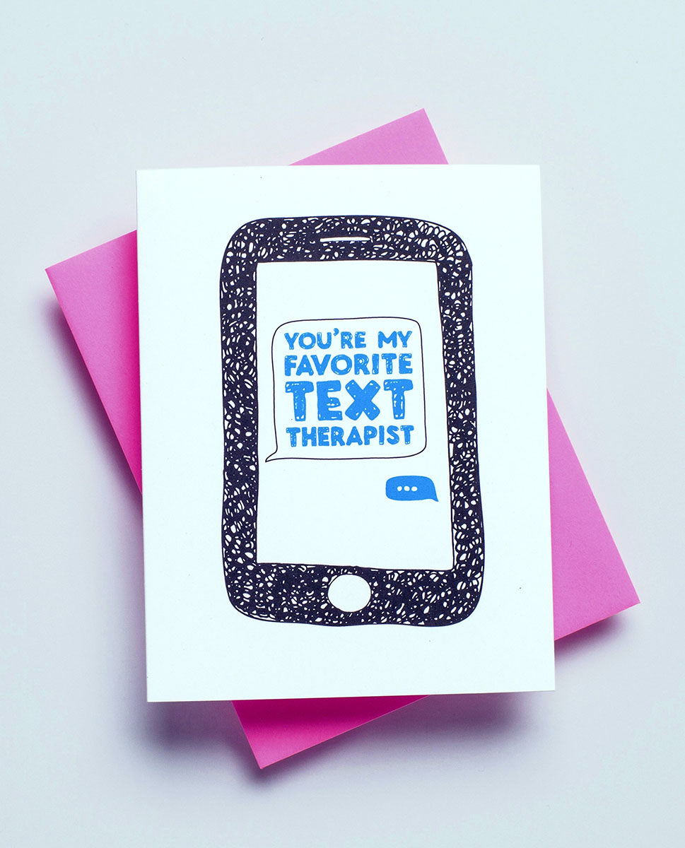 Text Therapist Card 
															/ Richie Designs							