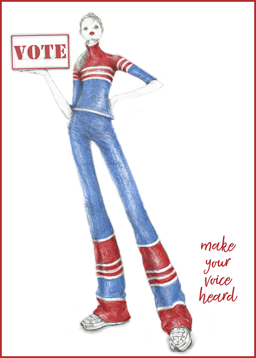 Vote Girl Card 
															/ Ann Scott Design							