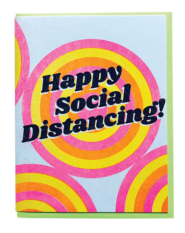 Happy Social Distancing Card 
															/ Next Chapter Studios							