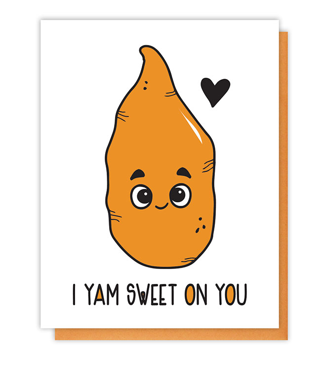 I Yam Sweet On You Card 
															/ Kiss and Punch							