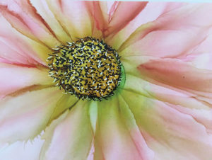 Card made using alcohol ink and isopropyl alcohol from MoesArt Studios