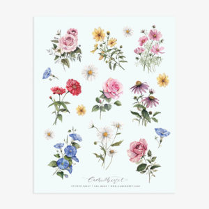 Wildflower Sticker Sheets from Cami Monet