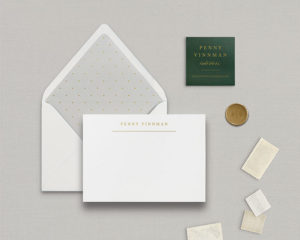 Luxe letterpress stationery sets from Smitten on Paper