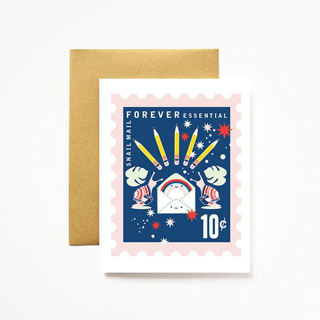 Snail Mail Forever Card 
															/ ilootpaperie							