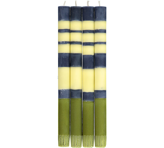 Striped Eco Candles 
															/ British Colour Standard through Shoppe Object							