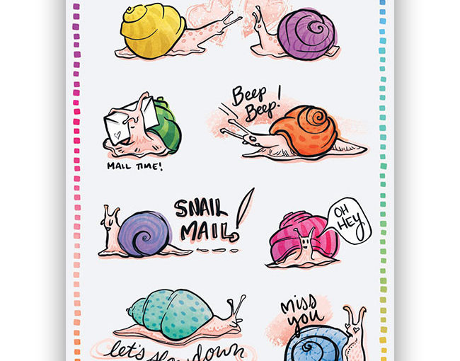 Snail Mail Stickers from Our Back Pockets