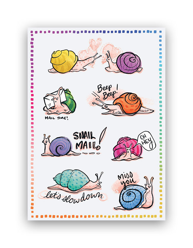 Snail Mail Stickers 
															/ Our Back Pockets							