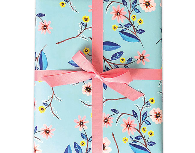 Romance, floral giftwrap, from Paige & Willow