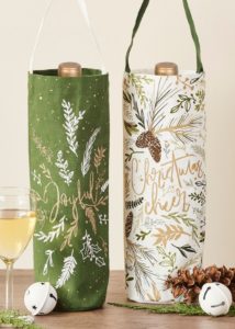 Christmas Cheer Bottle Bags from Design Imports