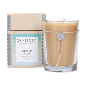Minted Aloe Candle from Votivo