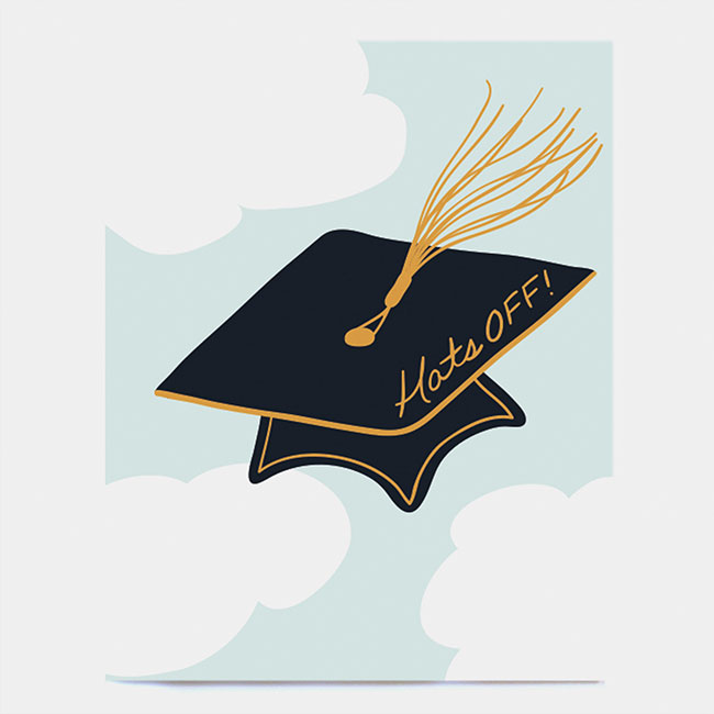 Hats Off Graduation Card 
															/ Dote Note + Gift							
