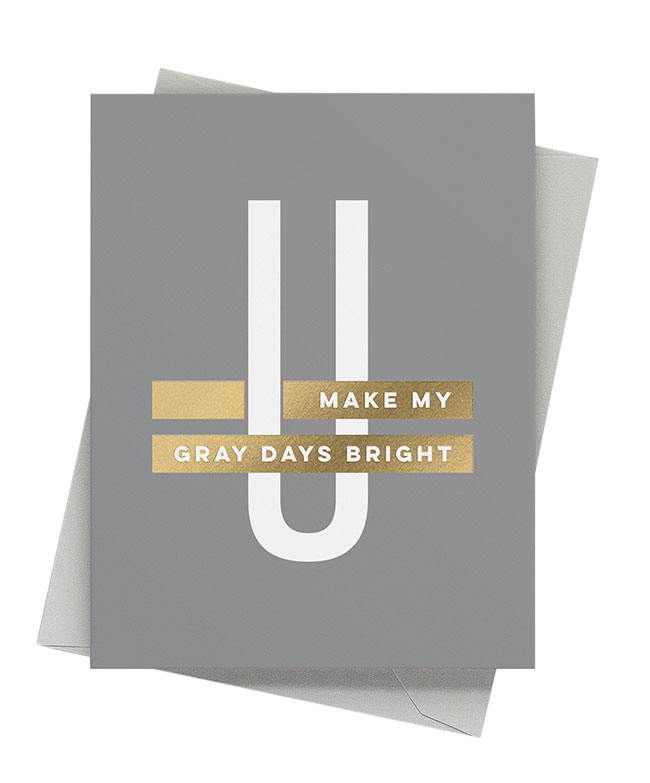 Gray Days Card 
															/ Fine Moments							