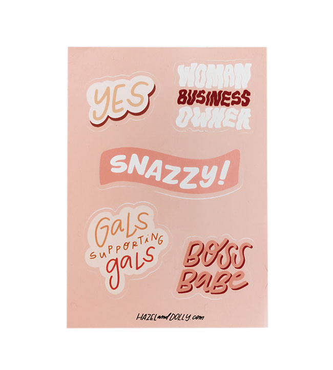 Pink Sticker Sheet 
															/ Hazel & Dolly							