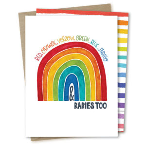 Rainbow Babies Card from The Noble Paperie