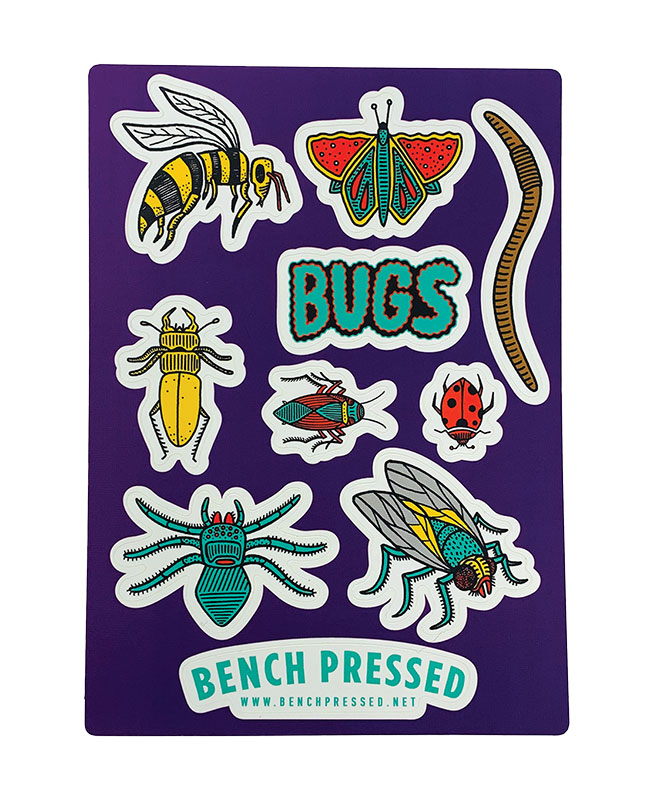 Bug Sticker Sheet 
															/ Bench Pressed							