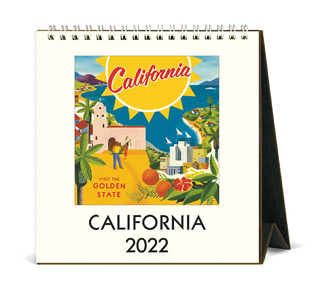 California Desk Calendar from Cavallini & Co.