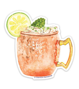 Moscow Mule Sticker from CharmCat Creative