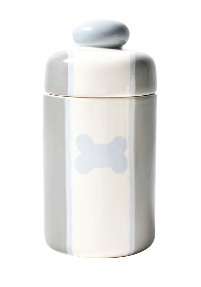 Ceramic Dog Bone Canister 
															/ Coton Colors by Laura Johnson							