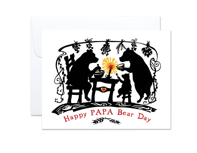 Happy PAPA Bear Day Card