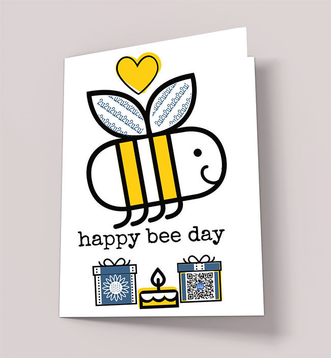 Happy Bee Day Card 
															/ Smile Songs							