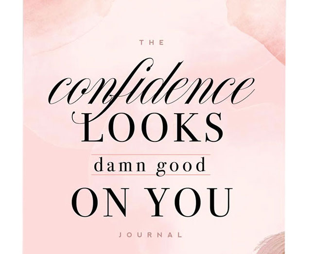 Confidence-Looks Good On You Inspirational Notebook from Kitty Meow Boutique