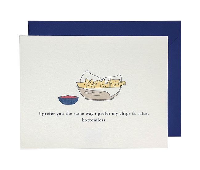 Chips and Salsa Greeting Card 
															/ Miss Print Paper							