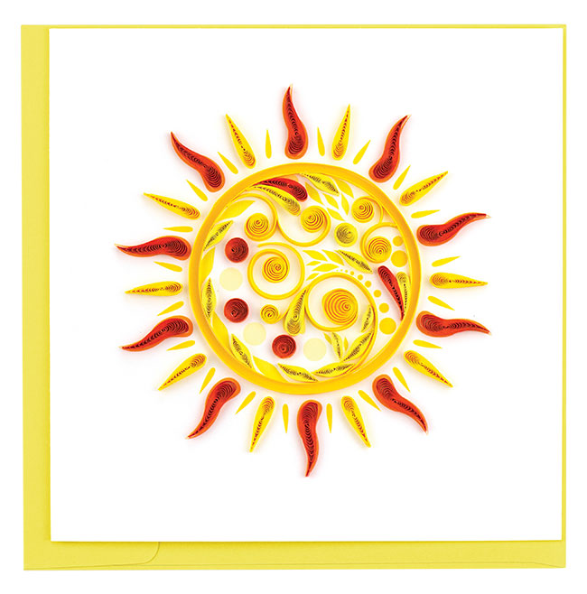 Quilled Sun Card 
															/ Quilling Card							