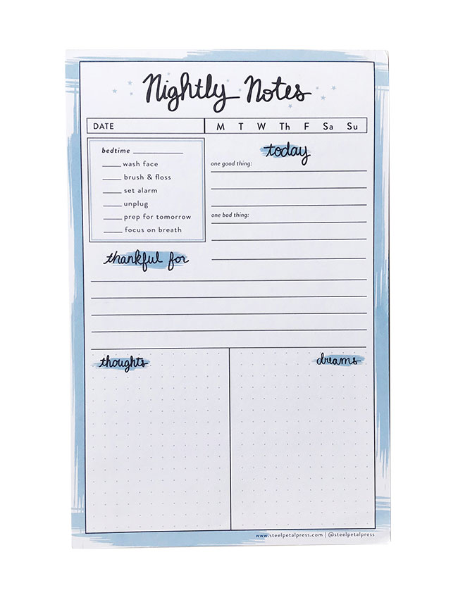 Nightly Notes Self-Care Pad