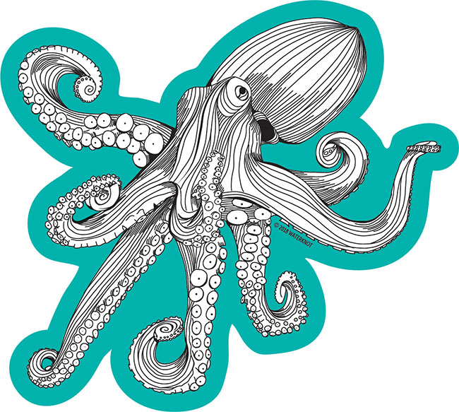 Octopus Sticker 
															/ Waterknot							