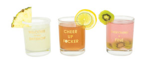 Rock Glasses, assorted, from Chez Gagné