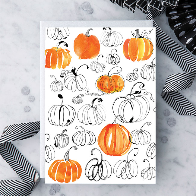 Pumpkin Halloween Card 
															/ Design With Heart							