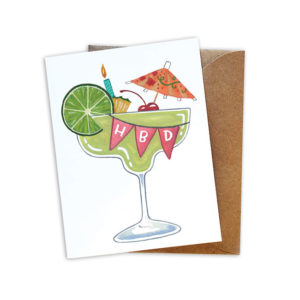 Margarita Birthday Card from Sketchy Notions.